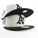 No Shot Captain Adjustable Snapback Black White Logo Hat