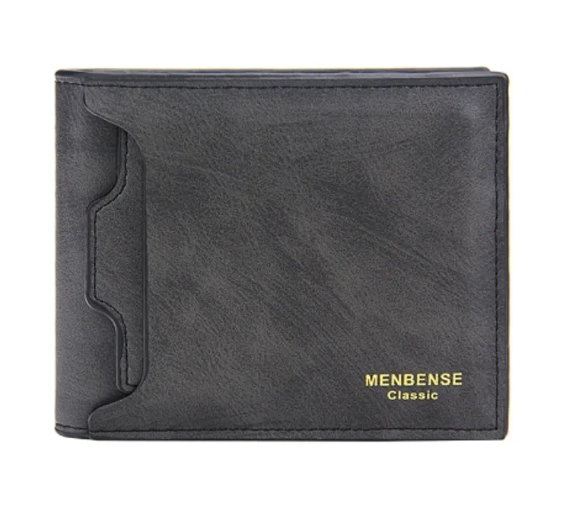 Men's Solid Color Pu Leather Open Small Wallets