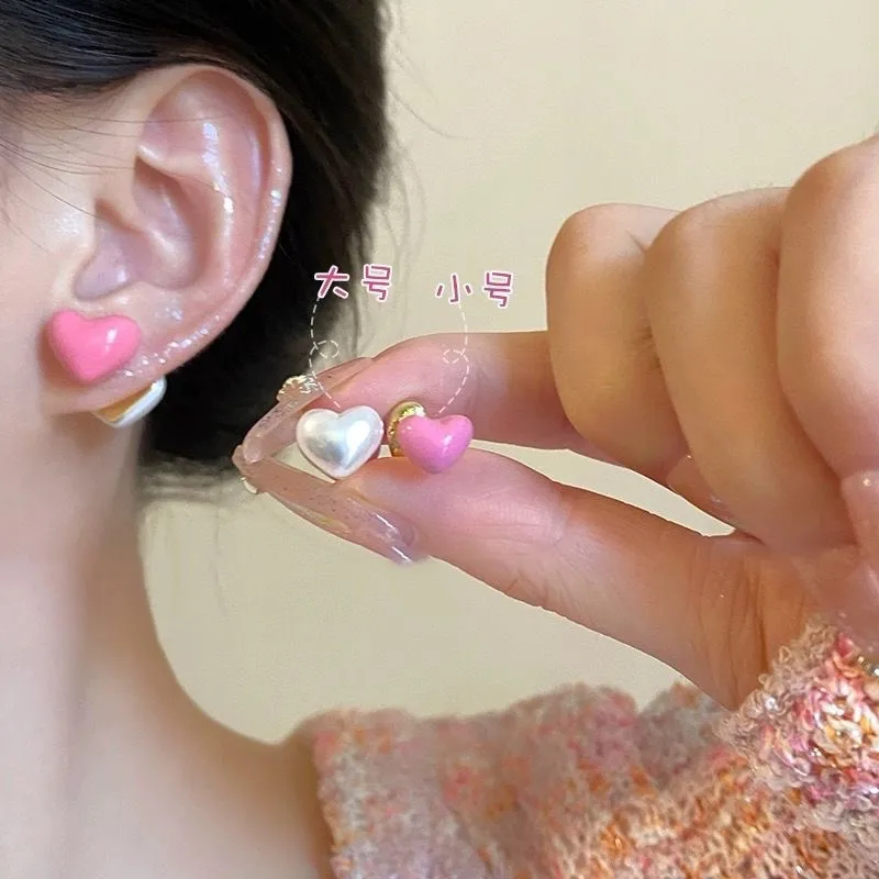  Love Pearl Dual-Wear Ear Studs - Luxury Pearl Earrings Set 