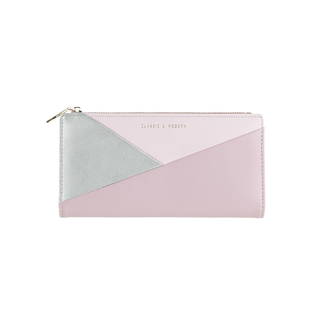Women's Tricolor Long Wallet