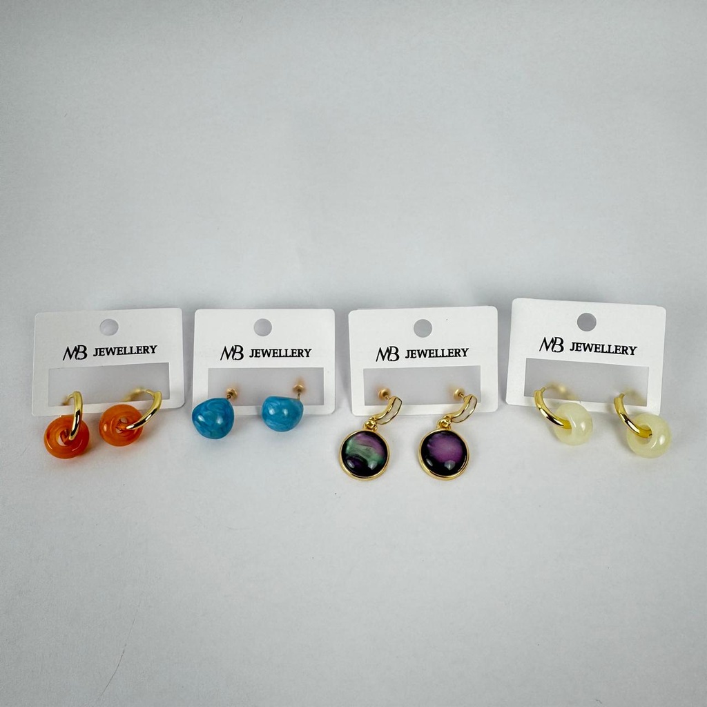 Colorful Ore Earrings