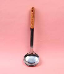 Wood grain three nail spoon