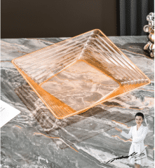 Hot stamping light luxury transparent tray -3