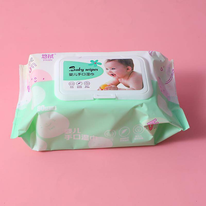 Orange Baby Powder hand and mouth wipes 80pcs-0350