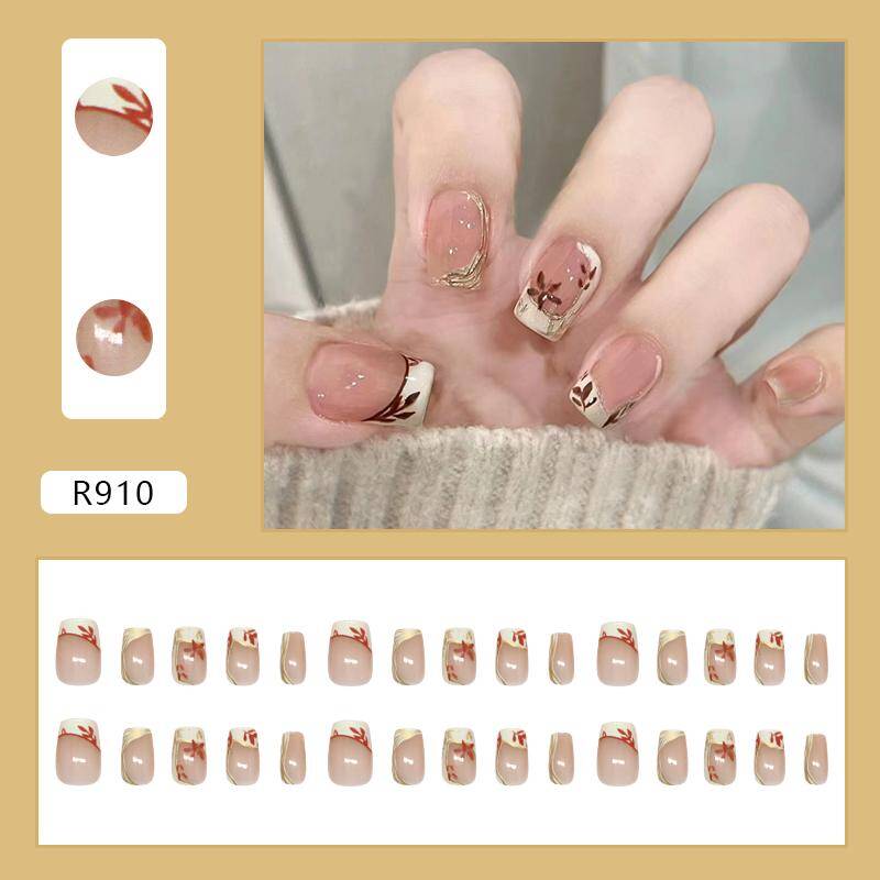 Short Square Press-On Nails R910