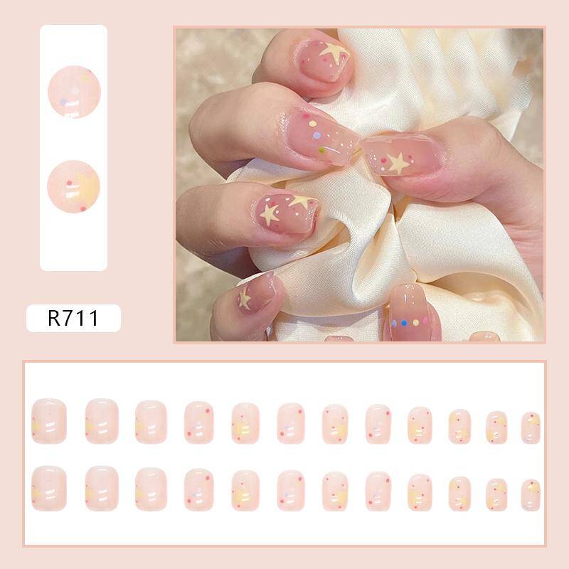 Instant Glamour & Long-Lasting Wear: Press-On Nails R711