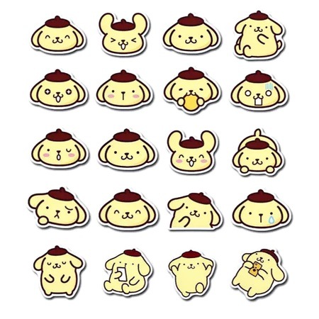 Cartoon Animal Cute Pattern Acne Patch 36 Pieces (Yellow Dog)