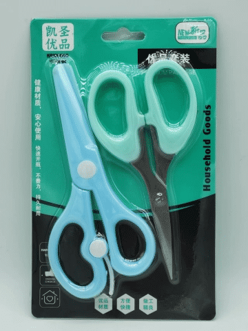 5-inch scissors 2-piece set with card F-568