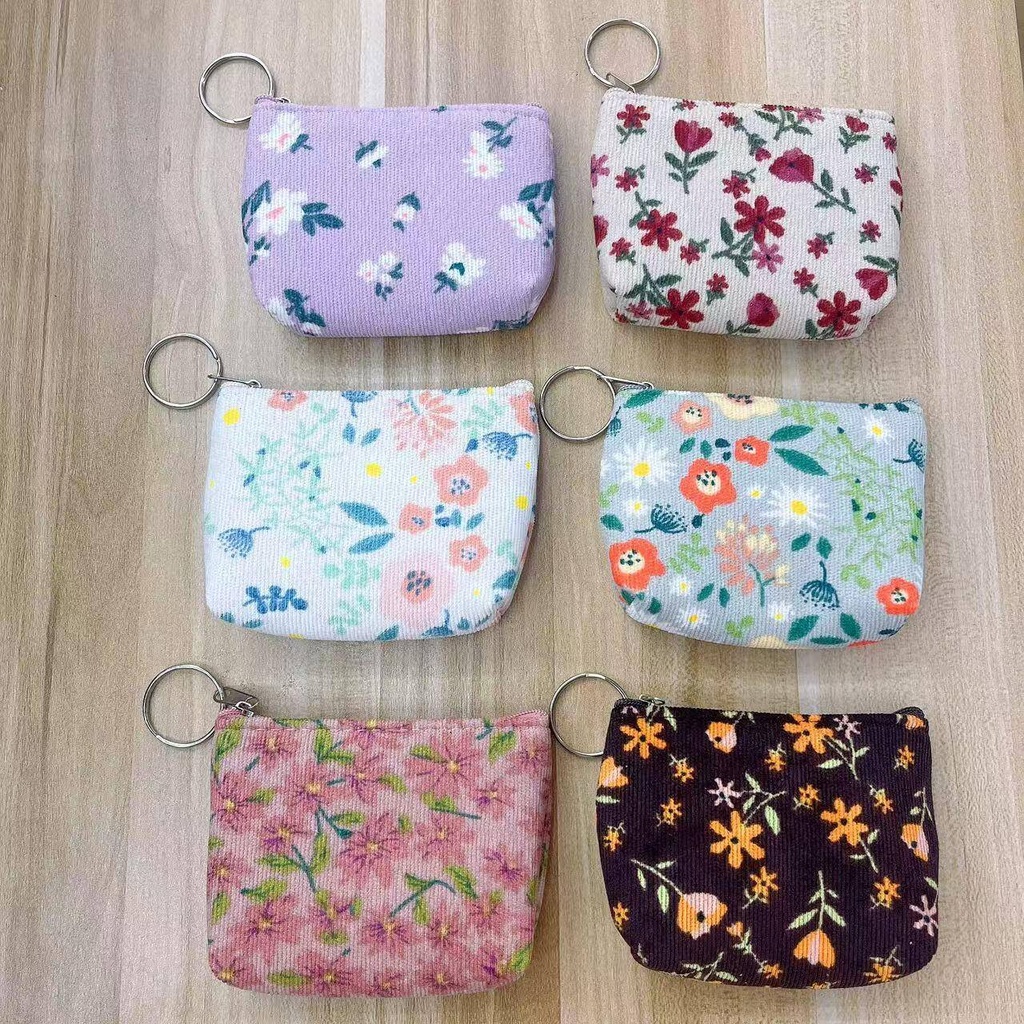 Fine Wool Small Flower Money Bag