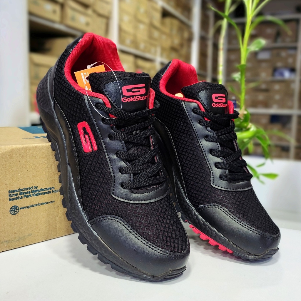 Goldstar Shoes G10-G404 (Black, Red)