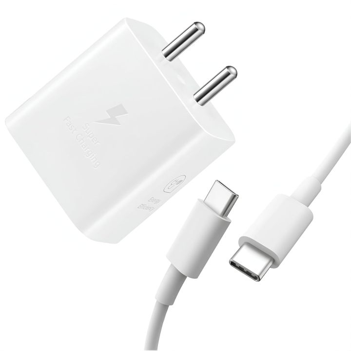 25w Super Fast Samsung Compatible High Copy Charger + Type C to Type C Cable