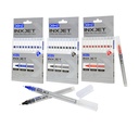 Doms Inxjet Roller Pen-10-Pcs (Black/Blue/Red)