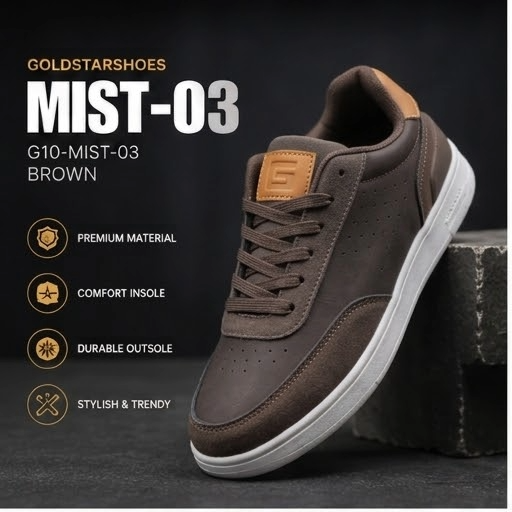 GOLDSTARSHOES MIST-03 (G10-MIST-03 Brown) 
