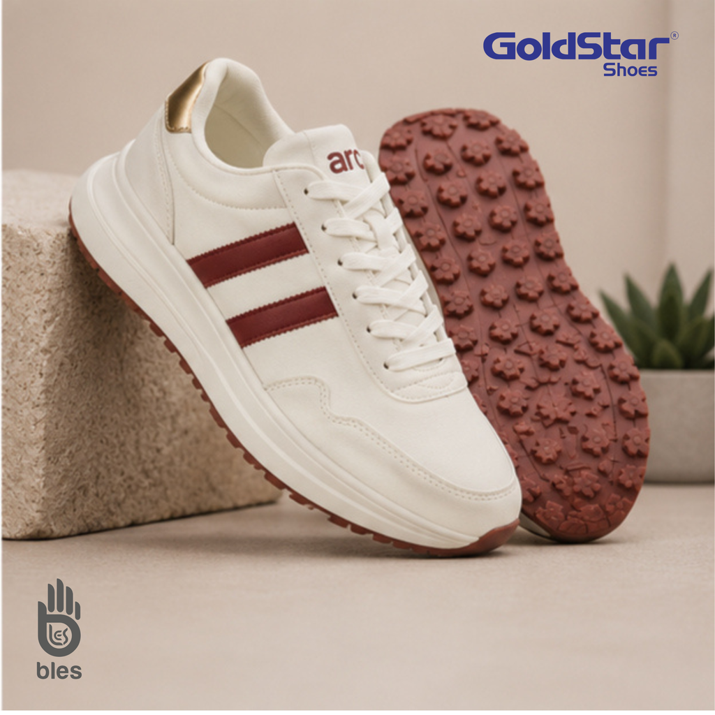 Goldstar ULSF-AXL-113CV  Casual Shoes (white/maroon)