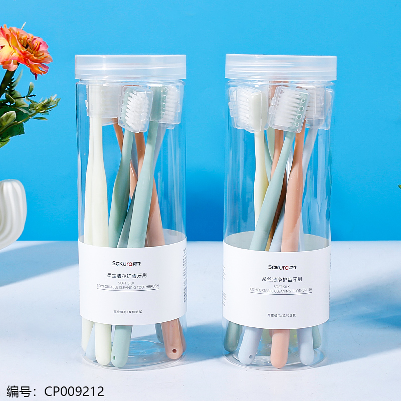 201 Sakura Toothbrush Set – 8 Clean Care Brushes | Oral Hygiene, Dental Care