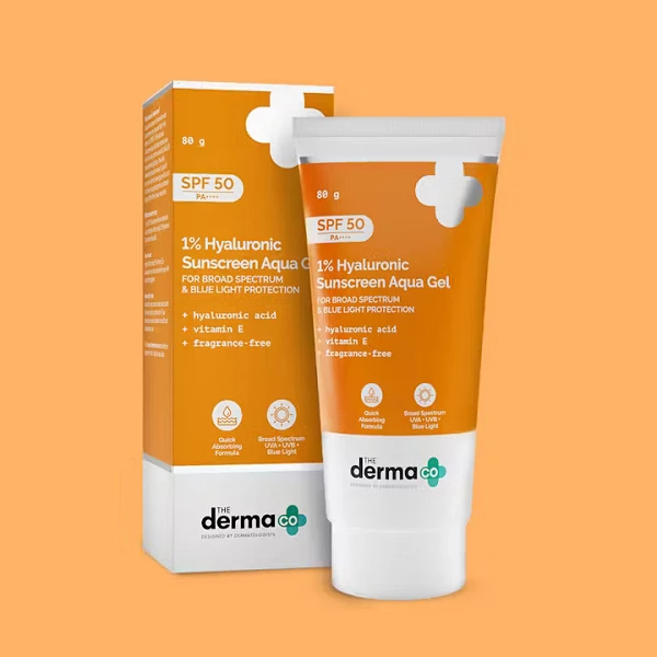 The Derma Co. 1% Hyaluronic Sunscreen Aqua Gel - 80gm