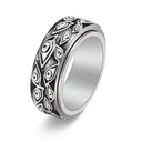  Unisex Chain Design Stainless Steel Band Finger Ring - Minimalist Metal 