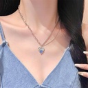  Summer Capsule Pink Heart Necklace - Delicate Rose Gold 