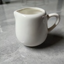Ceramic White Milk Jug with Handle