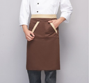 Coffee Half Apron with Slanted Pockets