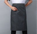 Black and White Striped Half Apron