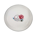 8-inch multicolored leaf soup plate