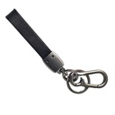 Pearl lychee pattern leather rope buckle Keychain