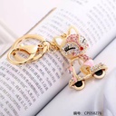 Rhinestone fox keychain Keychain Pendant