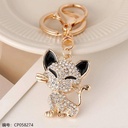 Cartoon Cat Crystal Keychain
