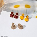 Sweet Temperament Silver Needle Earrings