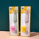 Stainless steel fruit knife + silicone brush combination -497