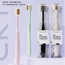 Two color wide tooth soft bristles single C-818