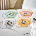 Gold delineated storage tray -4