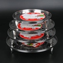 Hot stamping light luxury transparent tray -1