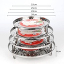 Hot stamping light luxury transparent storage tray -2