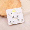 Luxury 5-Pair Stud Earrings Set