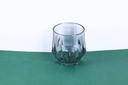 Hexagonal grey glass 220ml