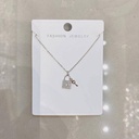 Sterling Silver Key Necklace JN05881-YO