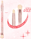 PF-T04-#02 Double Head Eyeshadow Brush
