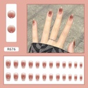 24Pcs Long Ballet Style False Nails – Set R676 | False Nails, Nail Art