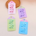 Fashionable colorful hollow little rabbit BB clips