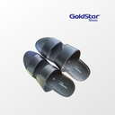 Goldstar TEXAS-4058(A) Men's Slippers Black & Brown | Comfortable Casual Slide Sandals | Lightweight Daily Wear Footwear