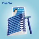 PearlMax Disposable Razor (Blue) | Super Stainless | 10 Razors | PM 01