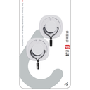 Semi-circular Hook 2 Pieces 